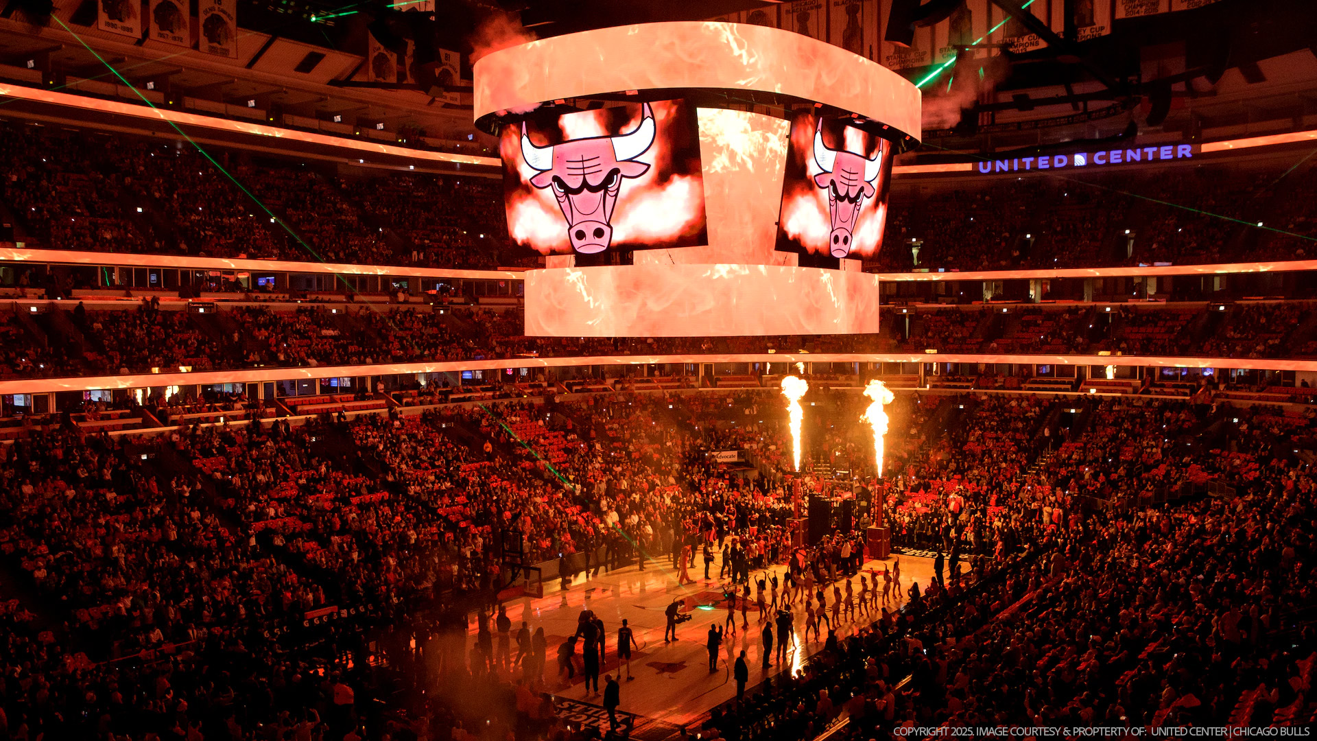 Chicago Fire by Dubstar played live at United Center during Chicago Bulls Opening 2025