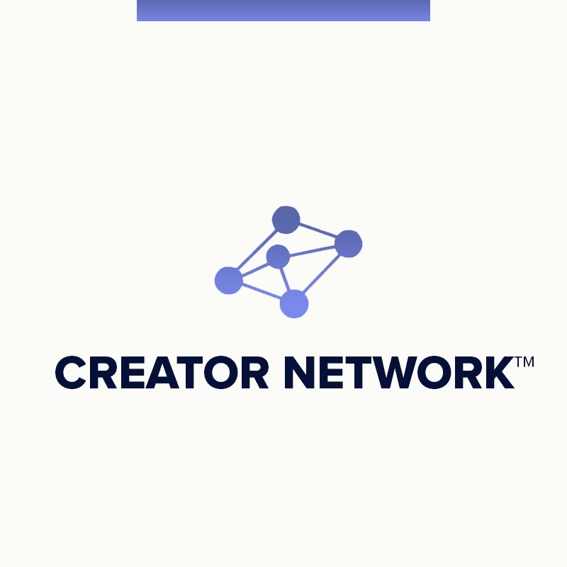 Creator Network logo which engages the entire institutional framework to attract student producers, storytellers, innovators in technology, and entrepreneurs.